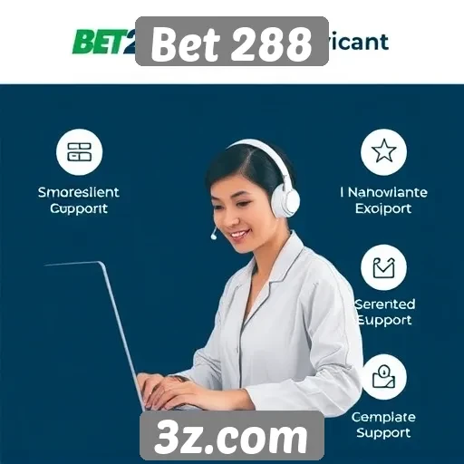 Funcionamento do suporte ao cliente da Bet 288